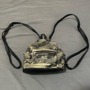 Steve Madden Camouflage Backpack with Black Straps
